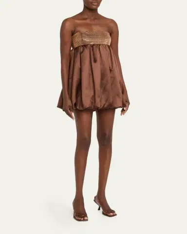 Retrofête Delfina Strapless Bubble Mini Dress | Thumbnail 4 Retrofête Delfina Strapless Bubble Mini Dress | Thumbnail 4