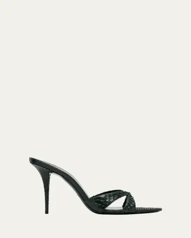 Saint Laurent Kirat Snake Mule Sandals | Thumbnail 6 Saint Laurent Kirat Snake Mule Sandals | Thumbnail 6