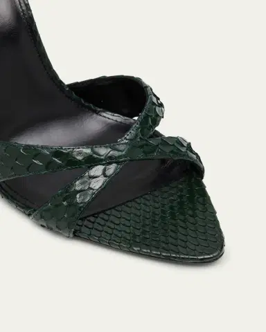 Saint Laurent Kirat Snake Mule Sandals | Thumbnail 10 Saint Laurent Kirat Snake Mule Sandals | Thumbnail 10