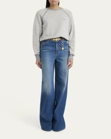 Chloé High-Rise Wide-Leg Palazzo Jeans | Thumbnail 2 Chloé High-Rise Wide-Leg Palazzo Jeans | Thumbnail 2