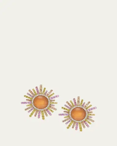 Grace Winfrey 18K Sun Stud Earrings | Thumbnail 2 Grace Winfrey 18K Sun Stud Earrings | Thumbnail 2