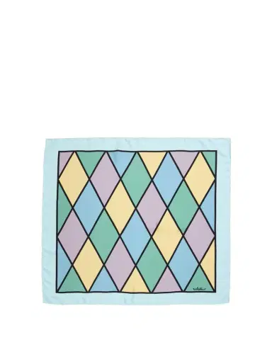 Valentino Garavani Rhombelle Printed Silk Scarf | Thumbnail 1 Valentino Garavani Rhombelle Printed Silk Scarf | Thumbnail 1