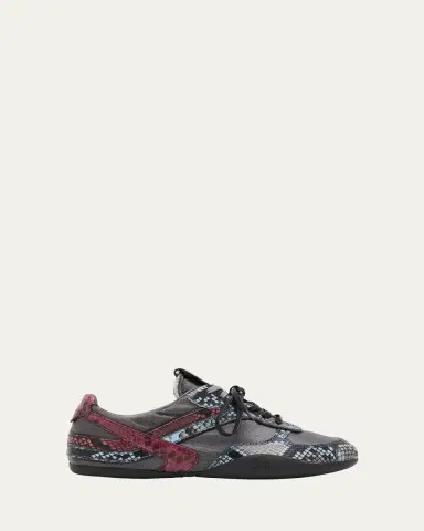 Miu Miu Gymnasium Technical Fabric and Python Low-Top Sneakers | Thumbnail 6 Miu Miu Gymnasium Technical Fabric and Python Low-Top Sneakers | Thumbnail 6