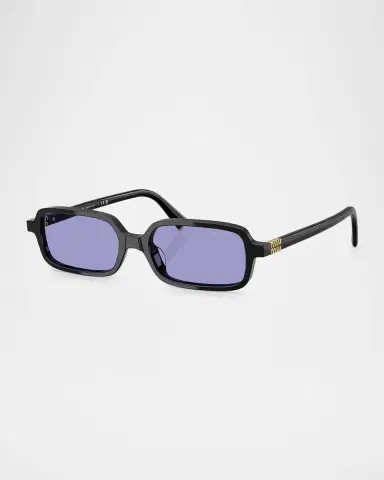 Miu Miu MU 11ZSF Acetate Rectangular Sunglasses | Thumbnail 2 Miu Miu MU 11ZSF Acetate Rectangular Sunglasses | Thumbnail 2