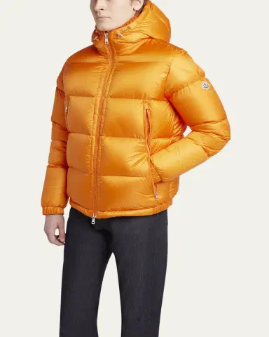 Moncler Men's Quilted Ripstop Down Hooded Jacket | Thumbnail 4 Moncler Men's Quilted Ripstop Down Hooded Jacket | Thumbnail 4