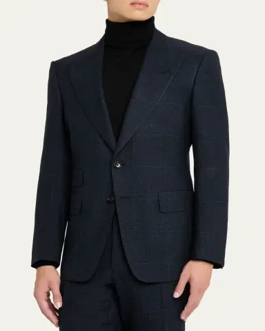 Tom Ford Men's Check Single-Breasted Suit | Thumbnail 4 Tom Ford Men's Check Single-Breasted Suit | Thumbnail 4