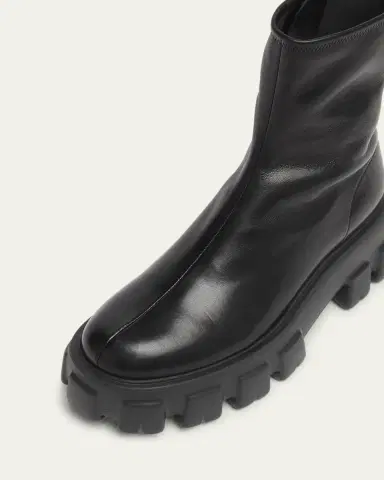 Prada 55mm Monolith Leather Chelsea Booties | Thumbnail 2 Prada 55mm Monolith Leather Chelsea Booties | Thumbnail 2