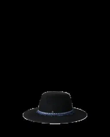 Maison Michel Kyra Fringed Ribbon Wool Felt Fedora Hat | Thumbnail 2 Maison Michel Kyra Fringed Ribbon Wool Felt Fedora Hat | Thumbnail 2