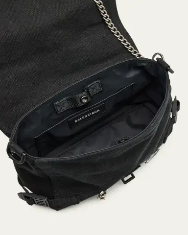 Balenciaga Men's Pierced Canvas Army Messenger Bag | Thumbnail 4 Balenciaga Men's Pierced Canvas Army Messenger Bag | Thumbnail 4