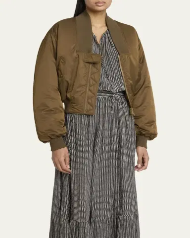 Chloé V-Neck Bomber Jacket | Thumbnail 8 Chloé V-Neck Bomber Jacket | Thumbnail 8