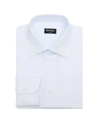 ZEGNA Men's Trecapi Textured Cotton Dress Shirt | Thumbnail 1 ZEGNA Men's Trecapi Textured Cotton Dress Shirt | Thumbnail 1