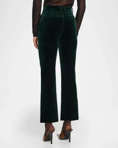 Saint Laurent Velvet Flare Trousers | Thumbnail 2 Saint Laurent Velvet Flare Trousers | Thumbnail 2