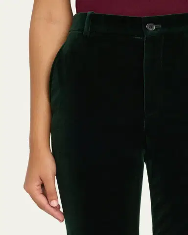 Saint Laurent Velvet Flare Trousers | Thumbnail 9 Saint Laurent Velvet Flare Trousers | Thumbnail 9