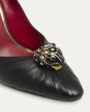 Valentino Garavani Pas de Chat Leather Pumps | Thumbnail 5 Valentino Garavani Pas de Chat Leather Pumps | Thumbnail 5