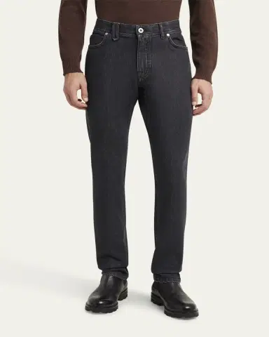 Brioni Men's Slim Denim Stretch Jeans | Thumbnail 4 Brioni Men's Slim Denim Stretch Jeans | Thumbnail 4