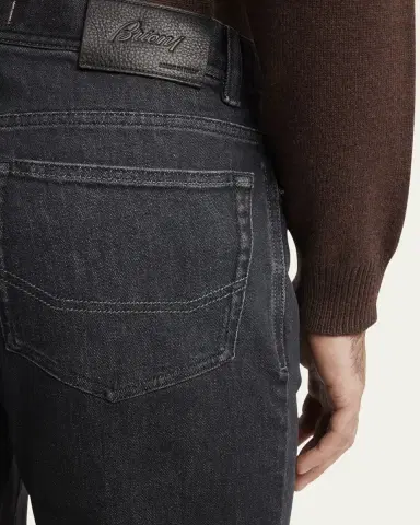 Brioni Men's Slim Denim Stretch Jeans | Thumbnail 5 Brioni Men's Slim Denim Stretch Jeans | Thumbnail 5