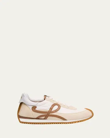 Loewe Flow Runner Suede and Leather Sneakers | Thumbnail 4 Loewe Flow Runner Suede and Leather Sneakers | Thumbnail 4