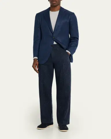 Cesare Attolini Men's Textured Cashmere Jacket | Thumbnail 2 Cesare Attolini Men's Textured Cashmere Jacket | Thumbnail 2