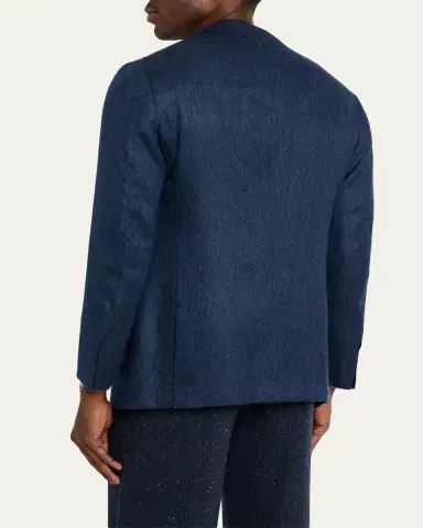 Cesare Attolini Men's Textured Cashmere Jacket | Thumbnail 3 Cesare Attolini Men's Textured Cashmere Jacket | Thumbnail 3