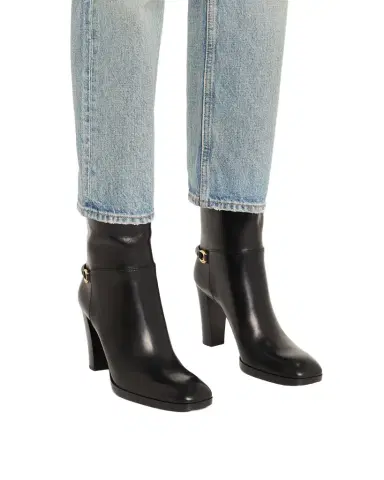 Saint Laurent Sulpice Smooth Leather Booties | Thumbnail 1 Saint Laurent Sulpice Smooth Leather Booties | Thumbnail 1