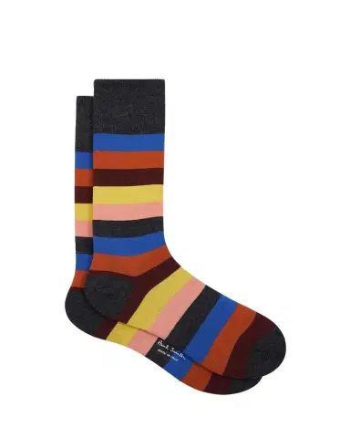 Paul Smith Men's Kit Color-Block Stripe Crew Socks | Thumbnail 1 Paul Smith Men's Kit Color-Block Stripe Crew Socks | Thumbnail 1