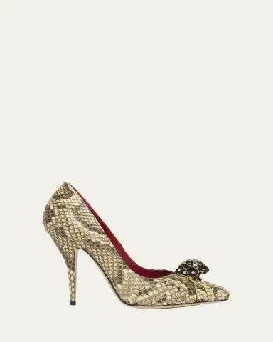 Valentino Garavani Pas de Chat Python Pumps | Thumbnail 6 Valentino Garavani Pas de Chat Python Pumps | Thumbnail 6