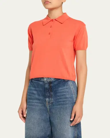 Kule The Farley Cotton-Silk Polo | Thumbnail 4 Kule The Farley Cotton-Silk Polo | Thumbnail 4