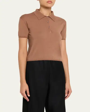 Kule The Farley Cotton-Silk Polo | Thumbnail 9 Kule The Farley Cotton-Silk Polo | Thumbnail 9