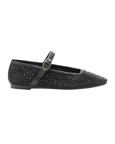 Le Monde Béryl Crystal Mesh Mary Jane Ballerina Flats | Thumbnail 1 Le Monde Béryl Crystal Mesh Mary Jane Ballerina Flats | Thumbnail 1