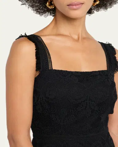Kobi Halperin Mona Square-Neck Lace Midi Dress | Thumbnail 5 Kobi Halperin Mona Square-Neck Lace Midi Dress | Thumbnail 5