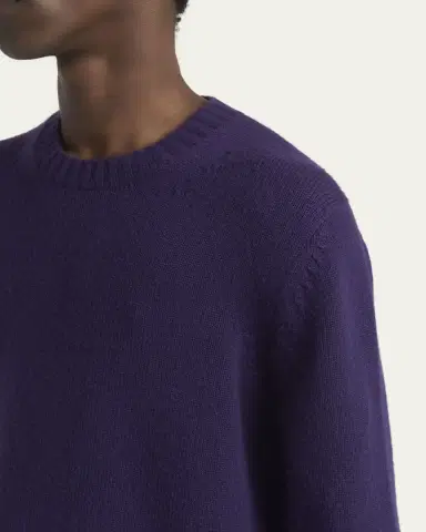 Tom Ford Men's 5 Gauge Cashmere Crewneck Sweater | Thumbnail 5 Tom Ford Men's 5 Gauge Cashmere Crewneck Sweater | Thumbnail 5