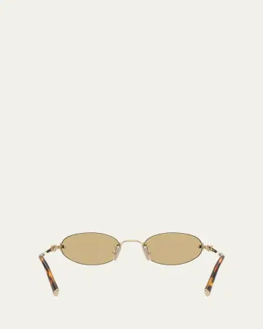 Miu Miu MU A54S Metal Oval Sunglasses | Thumbnail 7 Miu Miu MU A54S Metal Oval Sunglasses | Thumbnail 7