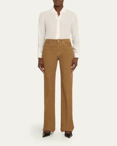 Saint Laurent Corduroy Bootcut-Leg Pants | Thumbnail 6 Saint Laurent Corduroy Bootcut-Leg Pants | Thumbnail 6
