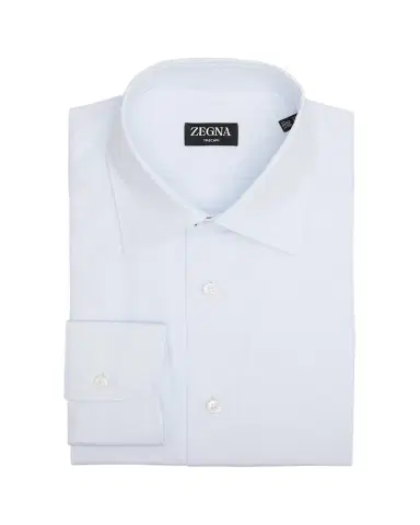 Zegna Men's Trecapi Cotton Grid Check Dress Shirt | Thumbnail 1 Zegna Men's Trecapi Cotton Grid Check Dress Shirt | Thumbnail 1
