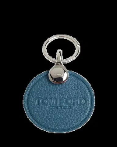 Tom Ford Men's Soft Grain Leather Logo Keyring | Thumbnail 2 Tom Ford Men's Soft Grain Leather Logo Keyring | Thumbnail 2