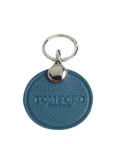 Tom Ford Men's Soft Grain Leather Logo Keyring | Thumbnail 1 Tom Ford Men's Soft Grain Leather Logo Keyring | Thumbnail 1