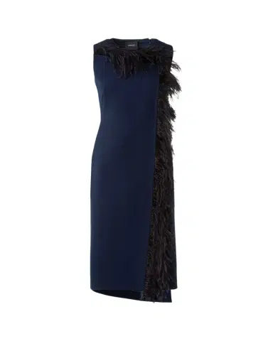 Akris Asymmetric Double-Face Wool Midi Dress | Thumbnail 1 Akris Asymmetric Double-Face Wool Midi Dress | Thumbnail 1