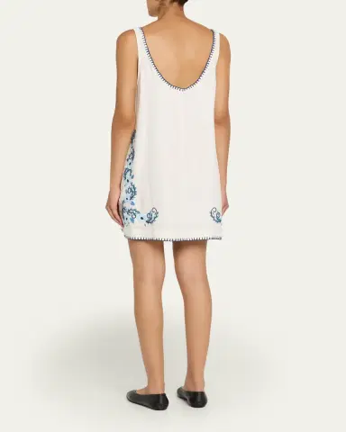 Hannah Artwear Sara Embroidered Linen Mini Dress | Thumbnail 3 Hannah Artwear Sara Embroidered Linen Mini Dress | Thumbnail 3