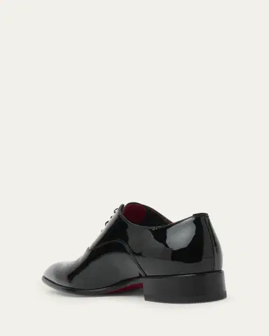 Christian Louboutin Men's Pelvis Patent Leather Pointed-Toe Derby Shoes | Thumbnail 2 Christian Louboutin Men's Pelvis Patent Leather Pointed-Toe Derby Shoes | Thumbnail 2