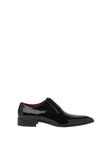 Christian Louboutin Men's Pelvis Patent Leather Pointed-Toe Derby Shoes | Thumbnail 1 Christian Louboutin Men's Pelvis Patent Leather Pointed-Toe Derby Shoes | Thumbnail 1