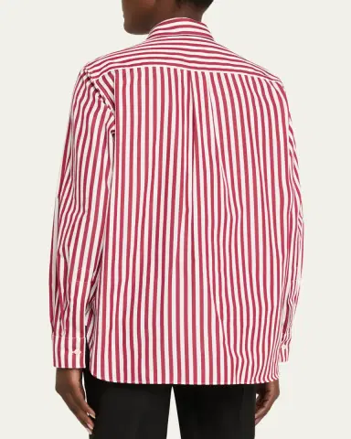 SÉBLINE Striped Neck-Tie Button-Down Shirt | Thumbnail 3 SÉBLINE Striped Neck-Tie Button-Down Shirt | Thumbnail 3