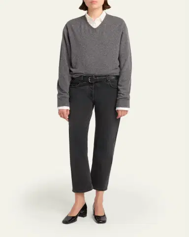 The Row Riaco Straight-Leg Ankle Jeans | Thumbnail 2 The Row Riaco Straight-Leg Ankle Jeans | Thumbnail 2