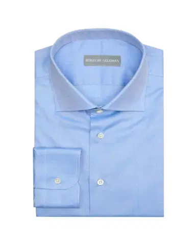 Bergdorf Goodman Men's Cotton Twill Spread-Collar Dress Shirt | Thumbnail 1 Bergdorf Goodman Men's Cotton Twill Spread-Collar Dress Shirt | Thumbnail 1