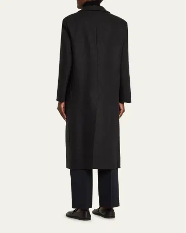 The Row Hariet Double-Breasted Wool-Cashmere Long Coat | Thumbnail 3 The Row Hariet Double-Breasted Wool-Cashmere Long Coat | Thumbnail 3