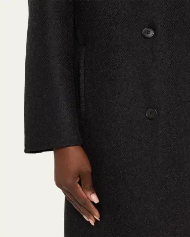 The Row Hariet Double-Breasted Wool-Cashmere Long Coat | Thumbnail 5 The Row Hariet Double-Breasted Wool-Cashmere Long Coat | Thumbnail 5