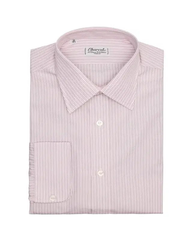 Men's Slim-Fit Cotton Multi-Stripe Dress Shirt Men's Slim-Fit Cotton Multi-Stripe Dress Shirt