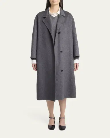 The Row Gustaf Cashmere-Silk Single-Breasted Coat | Thumbnail 2 The Row Gustaf Cashmere-Silk Single-Breasted Coat | Thumbnail 2