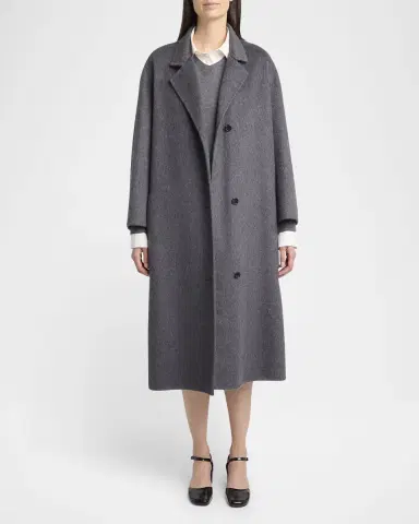 The Row Gustaf Cashmere-Silk Single-Breasted Coat | Thumbnail 6 The Row Gustaf Cashmere-Silk Single-Breasted Coat | Thumbnail 6