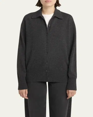 THE ROW Lillia Cashmere Collared Cardigan | Thumbnail 4 THE ROW Lillia Cashmere Collared Cardigan | Thumbnail 4