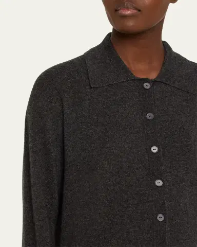 THE ROW Lillia Cashmere Collared Cardigan | Thumbnail 5 THE ROW Lillia Cashmere Collared Cardigan | Thumbnail 5